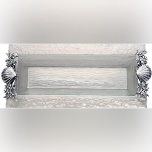 Arthur Court Designs Shell/Sea Life Oblong Tray - New in Box